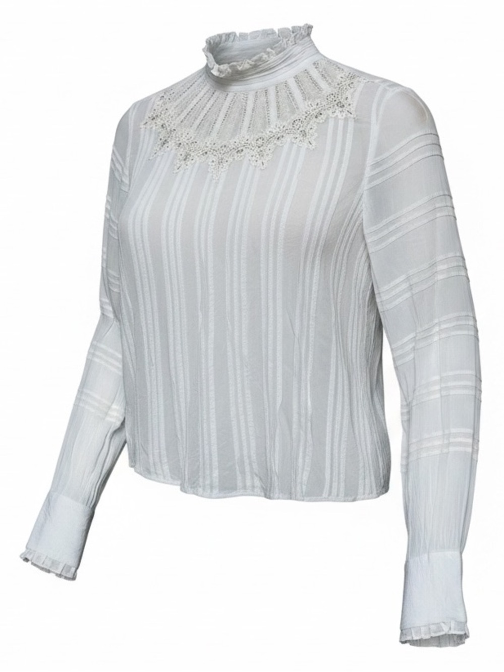 All Saints Lolita Long-Sleeve Blouse